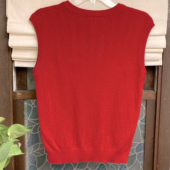 👛 Preppy St. Louis Cardinals sweater vest, women’s M, red - Picture 2 of 9